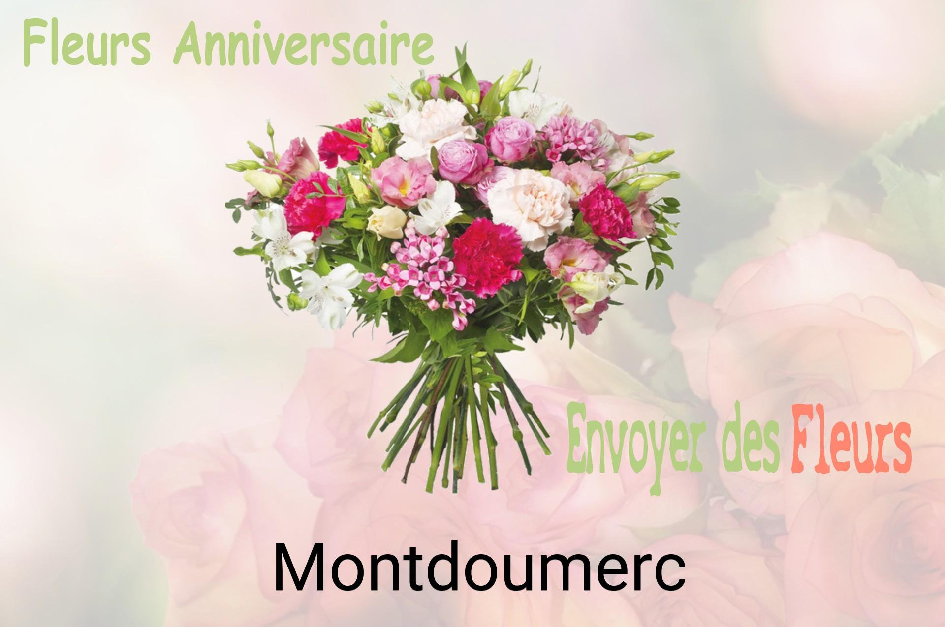 Bouquet de fleurs d’anniversaire livré à Montdoumerc