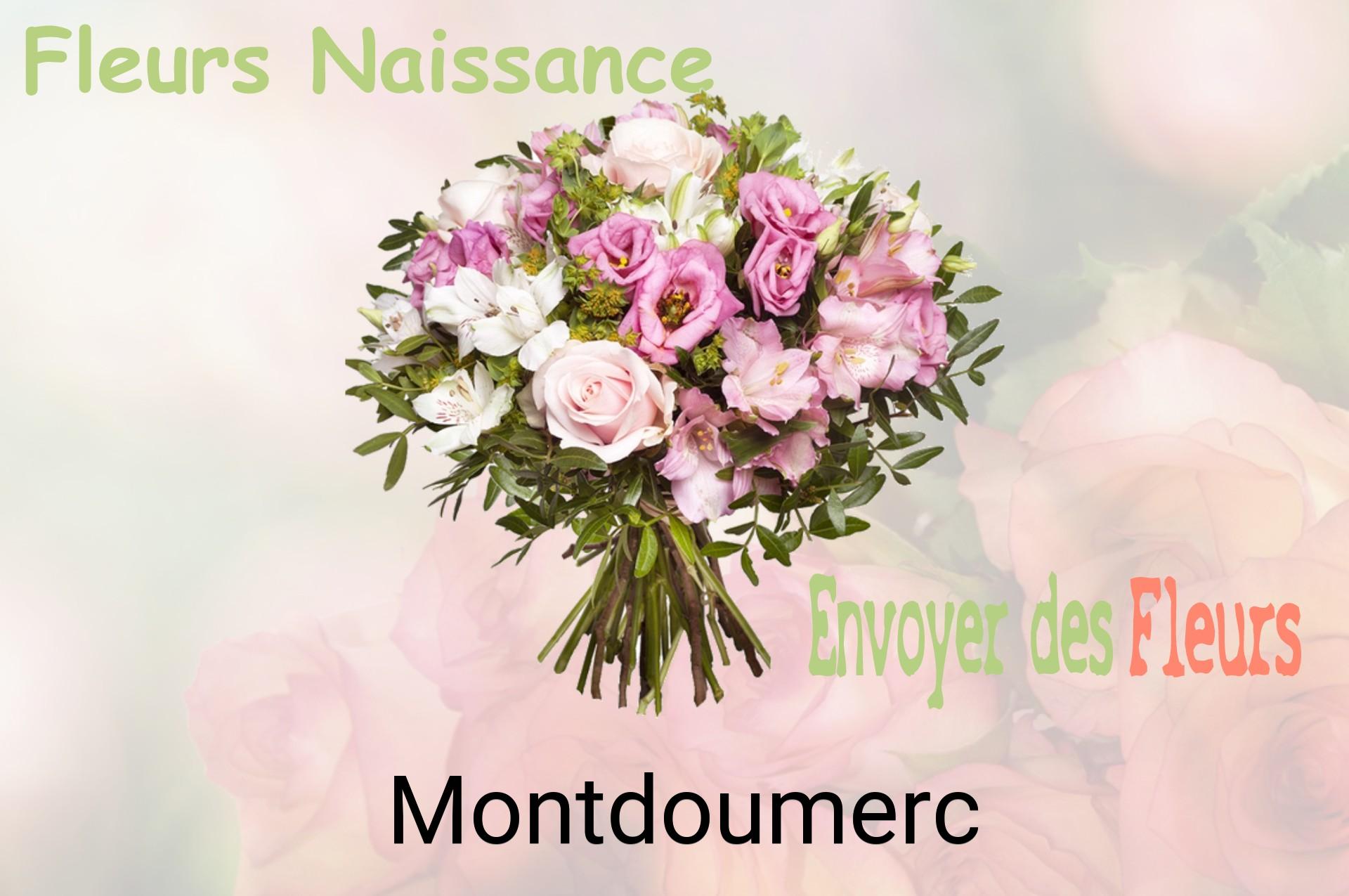 Bouquet de fleurs de naissance livré à Montdoumerc